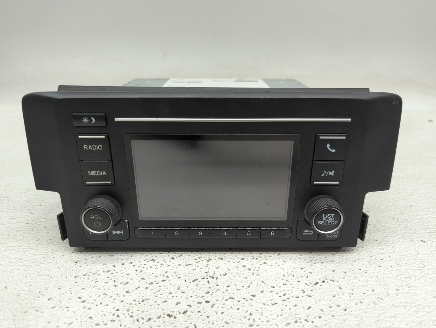 2016-2017 Honda Civic Radio AM FM Cd Player Receiver Replacement P/N:39100-TBA-A11 Fits Fits 2016 2017 OEM Used Auto Parts -