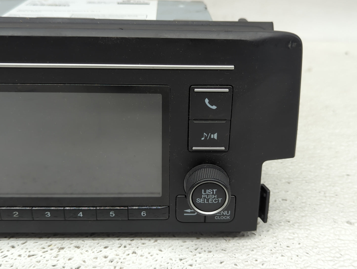 2016-2017 Honda Civic Radio AM FM Cd Player Receiver Replacement P/N:39100-TBA-A11 Fits Fits 2016 2017 OEM Used Auto Parts -