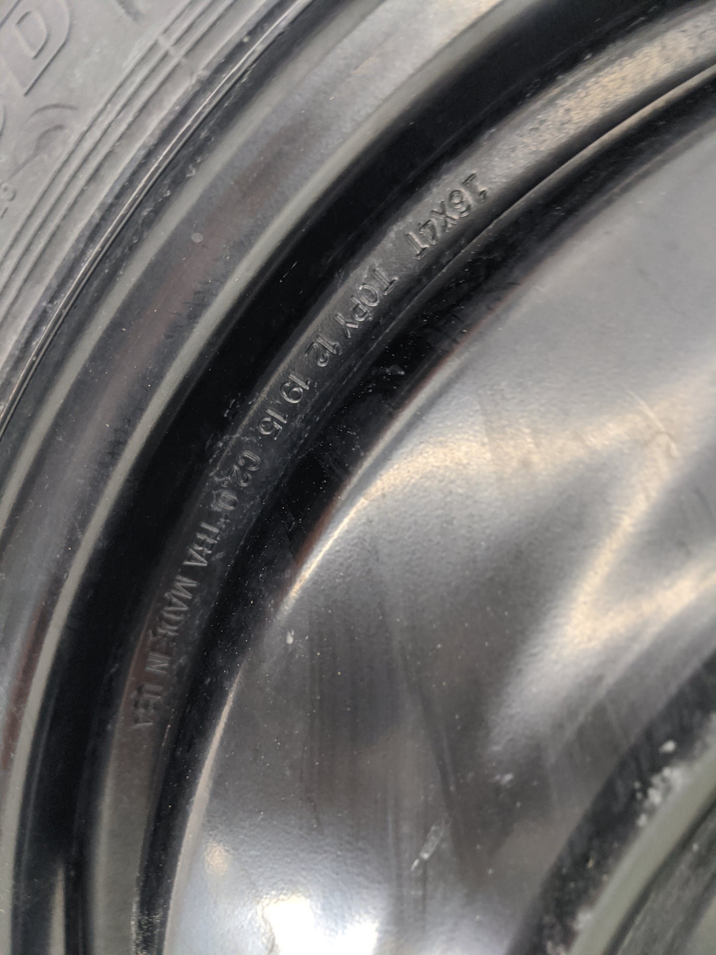 2016-2021 Honda Civic Spare Donut Tire Wheel Rim Oem - Oemusedautoparts1.com