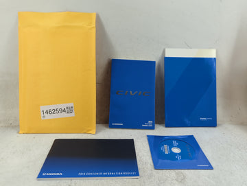 2016 Honda Civic Owners Manual Book Guide P/N:00X31-TBA-G000 A0G02171, 31TBAG00 OEM Used Auto Parts - Oemusedautoparts1.com