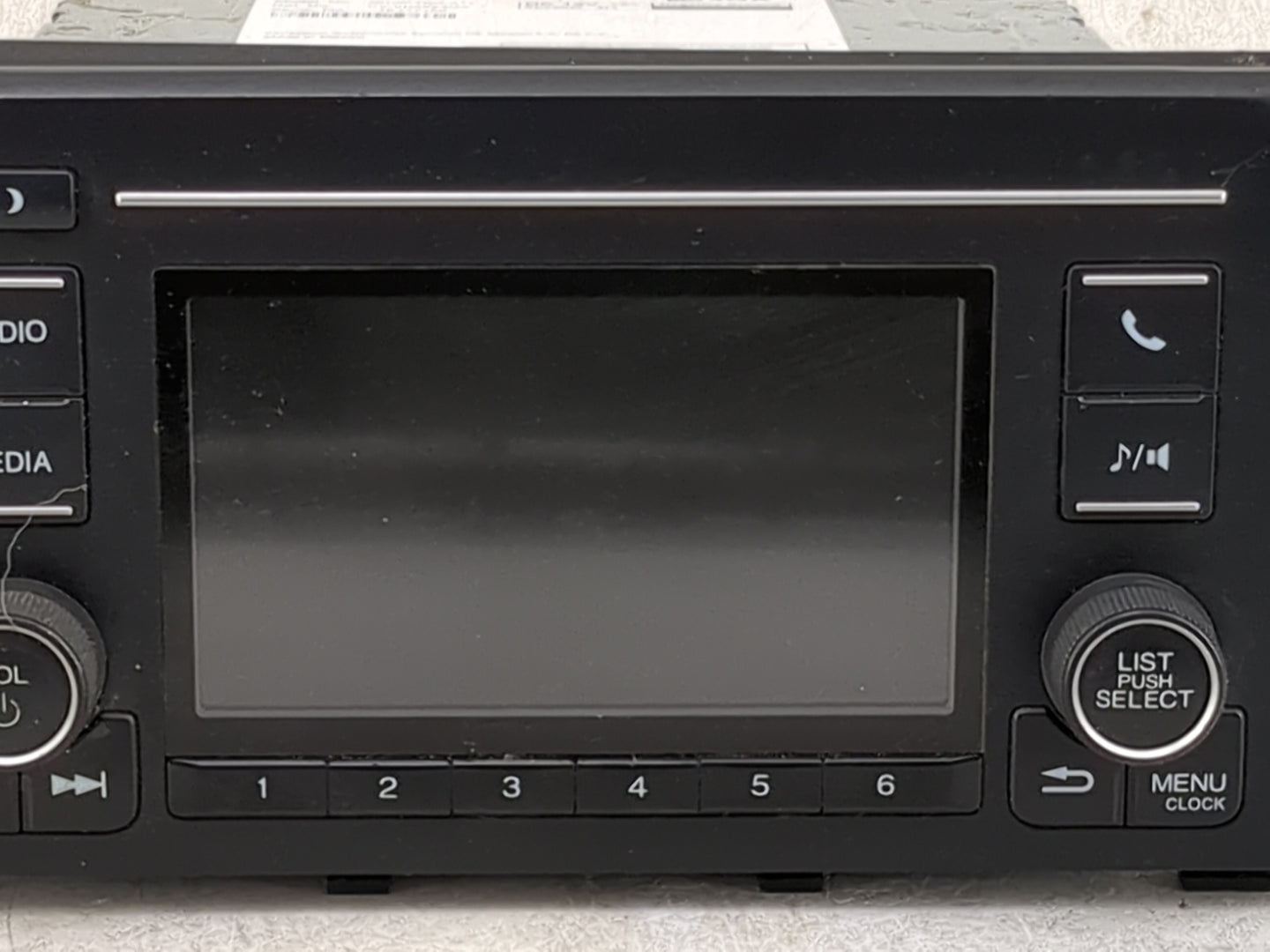 2016-2017 Honda Civic Radio AM FM Cd Player Receiver Replacement P/N:39100-TBG-A11 CV-VH55E3GX Fits Fits 2016 2017 OEM Used 