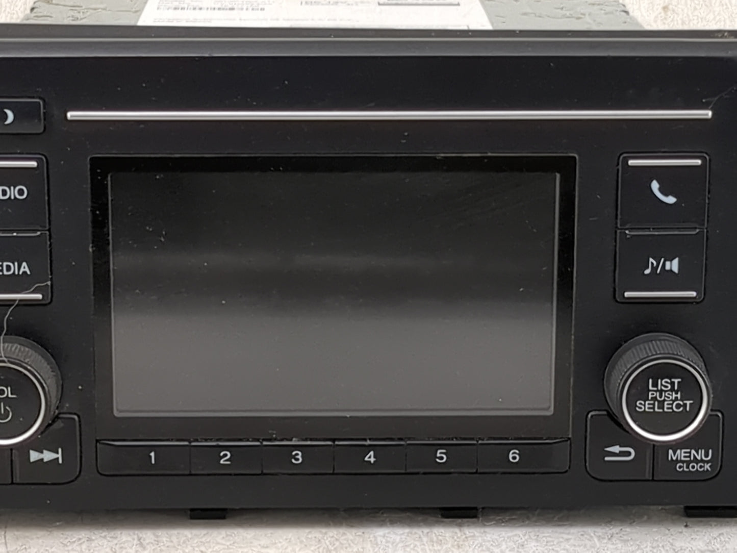 2016-2017 Honda Civic Radio AM FM Cd Player Receiver Replacement P/N:39100-TBG-A11 CV-VH55E3GX Fits Fits 2016 2017 OEM Used 