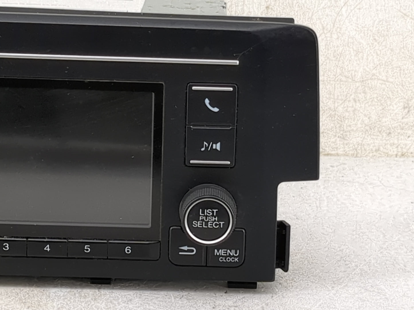 2016-2017 Honda Civic Radio AM FM Cd Player Receiver Replacement P/N:39100-TBG-A11 CV-VH55E3GX Fits Fits 2016 2017 OEM Used 