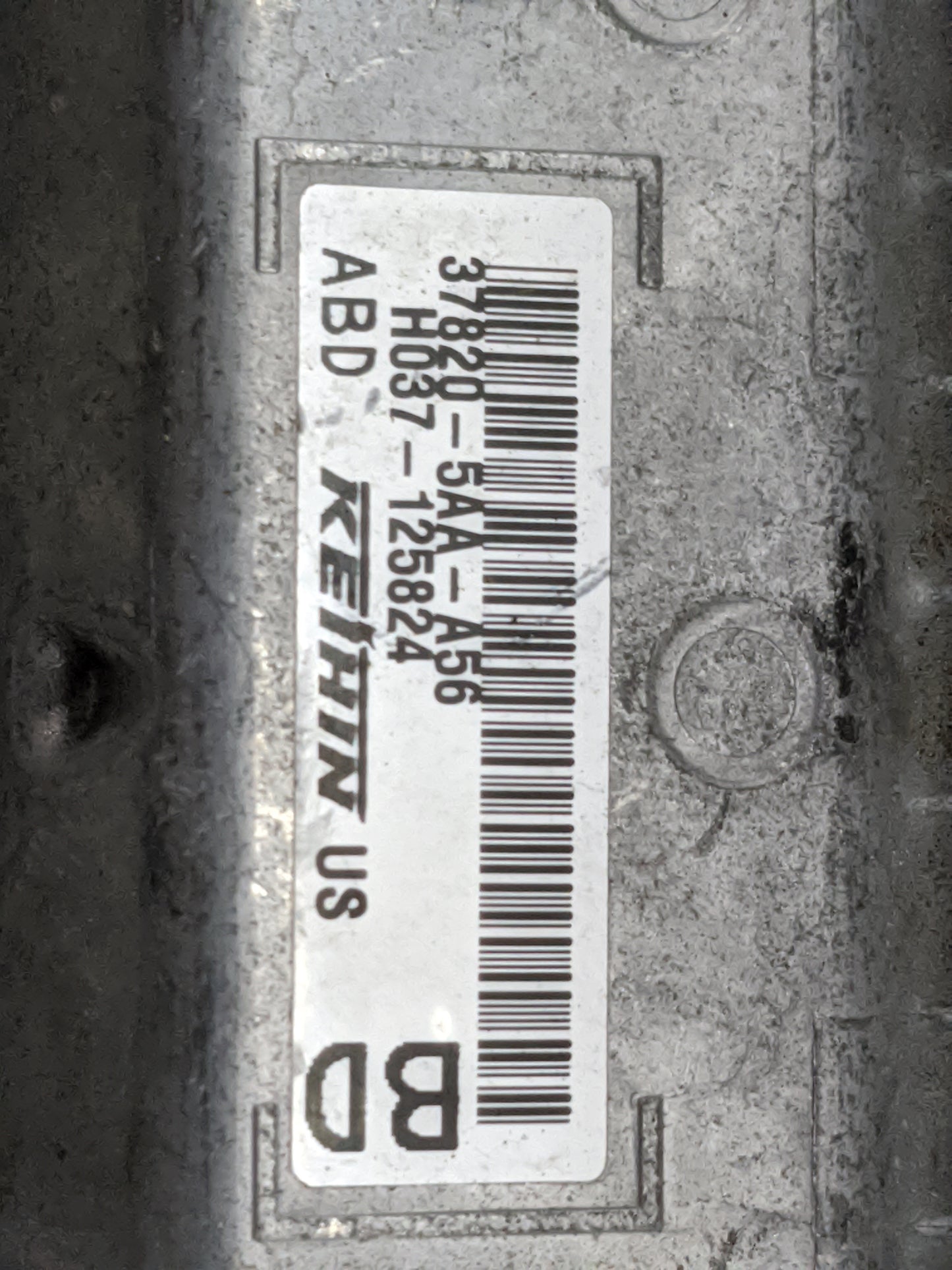 2016-2017 Honda Civic PCM Engine Control Computer ECU ECM PCU OEM P/N:37820-5AA-A56 H037-125824 Fits Fits 2016 2017 OEM Used