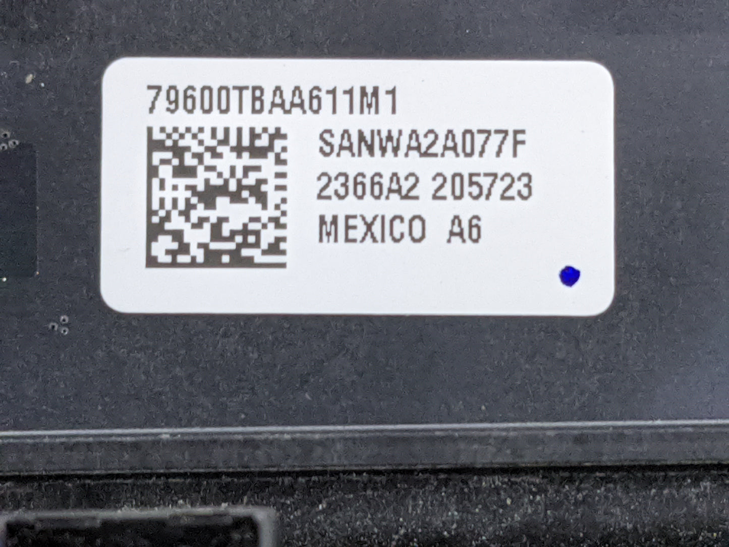 2016-2021 Honda Civic Climate Control Module Temperature AC/Heater Replacement P/N:79600TBAA611M1 SANWA2A077F Fits OEM Used 