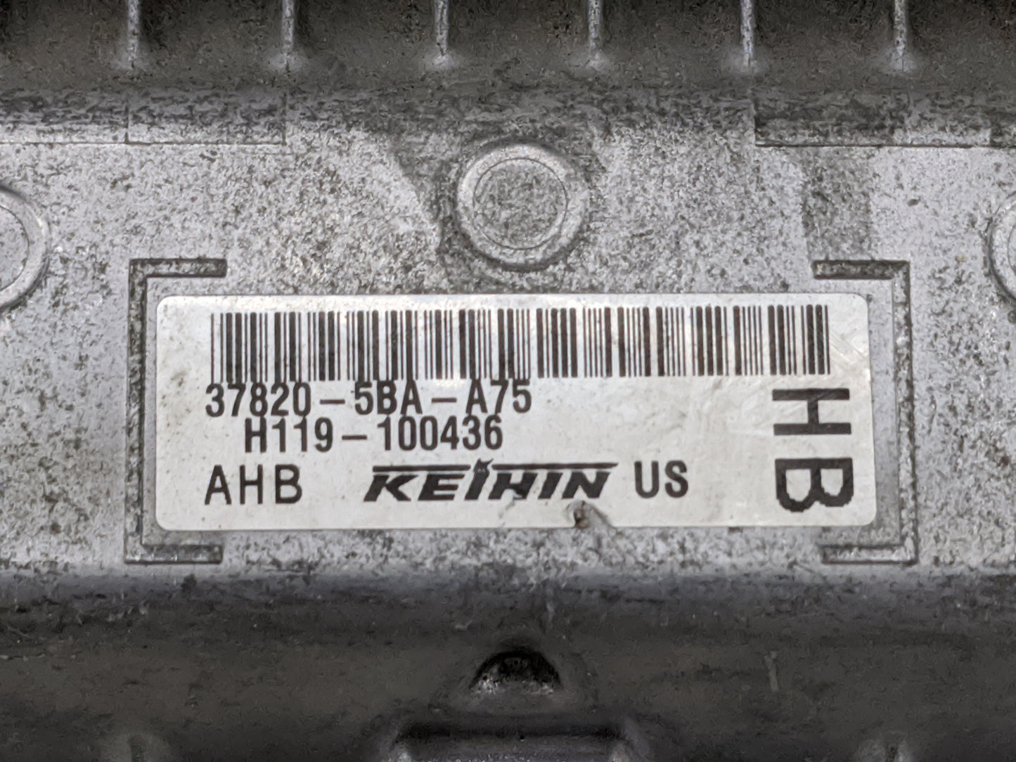 2016-2017 Honda Civic PCM Engine Control Computer ECU ECM PCU OEM P/N:37820-5BA-A75 H119-100436 Fits Fits 2016 2017 OEM Used