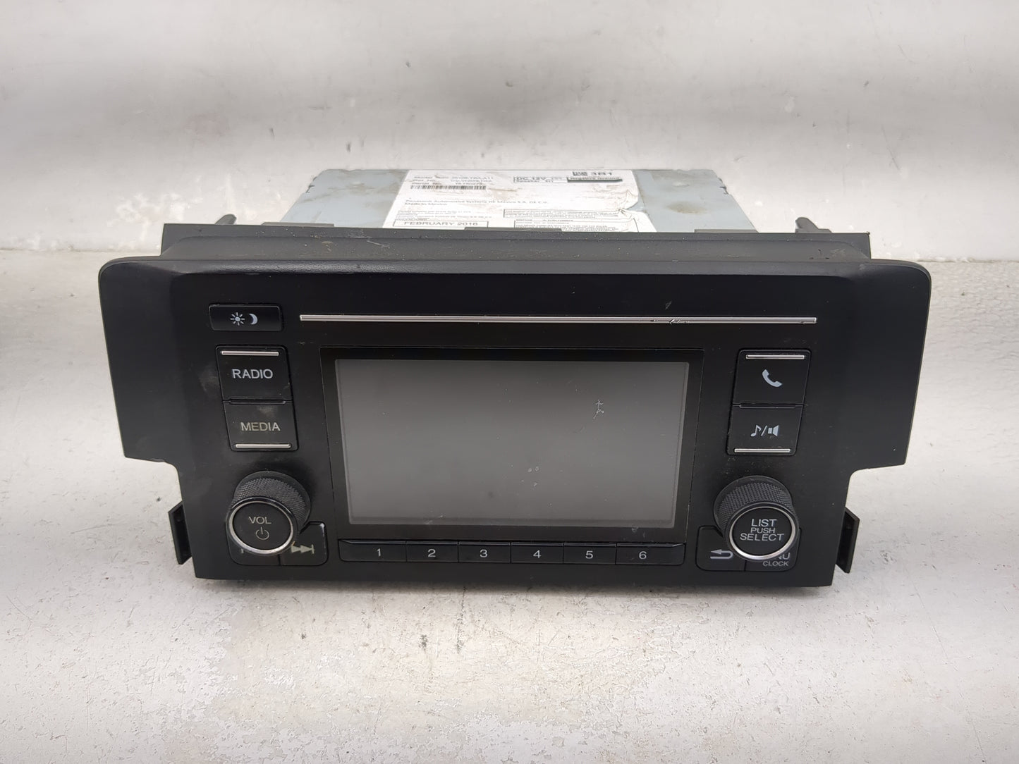 2016 Honda Civic Information Display Screen 1475538 - Oemusedautoparts1.com