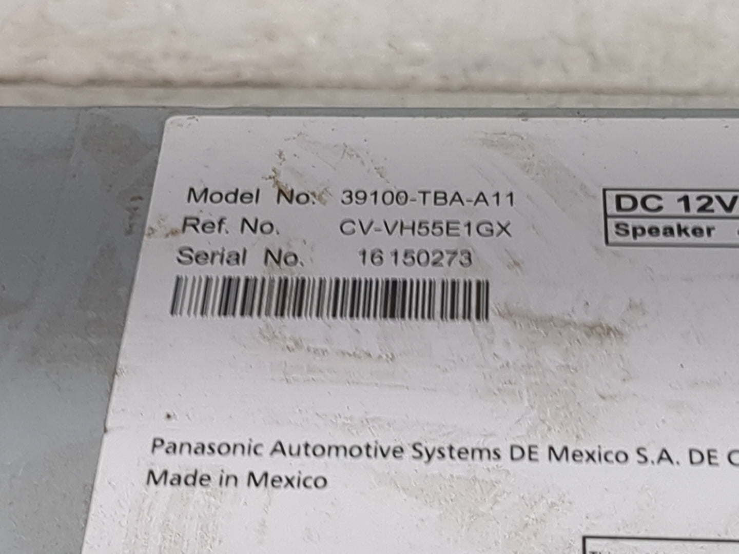 2016 Honda Civic Information Display Screen 1475538 - Oemusedautoparts1.com