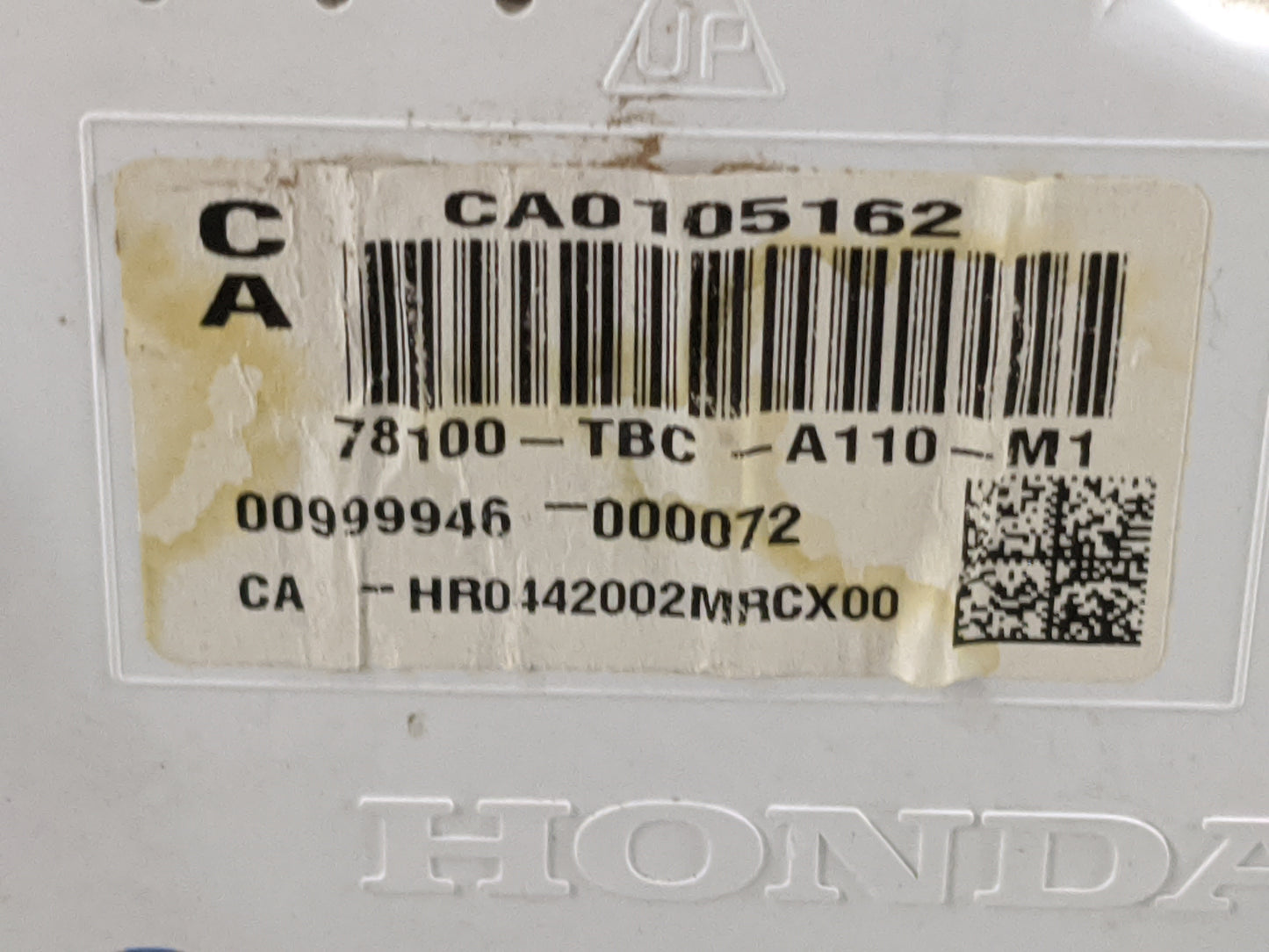 2016-2018 Honda Civic Instrument Cluster Speedometer Gauges P/N:78100-TBC-A110-M1 CA0105162 Miles: Fits Fits 2016 2017 2018 