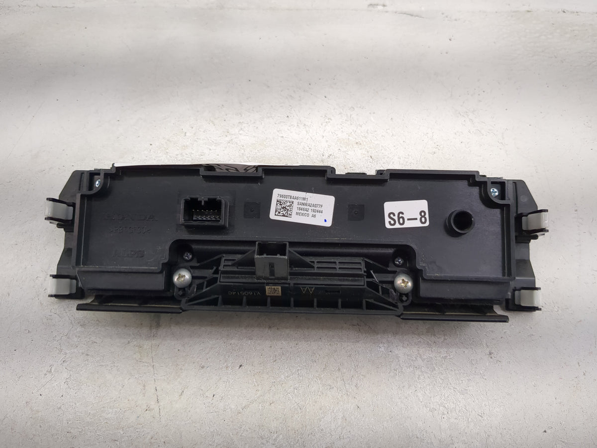 2016-2018 Honda Civic Climate Control Module Temperature AC/Heater Replacement P/N:79600TBAA611M1 SANWA2A077F Fits OEM Used 
