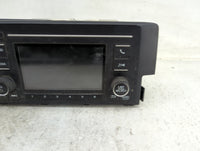 2016-2017 Honda Civic Radio AM FM Cd Player Receiver Replacement P/N:1761B-160105-0198 Fits Fits 2016 2017 OEM Used Auto Par