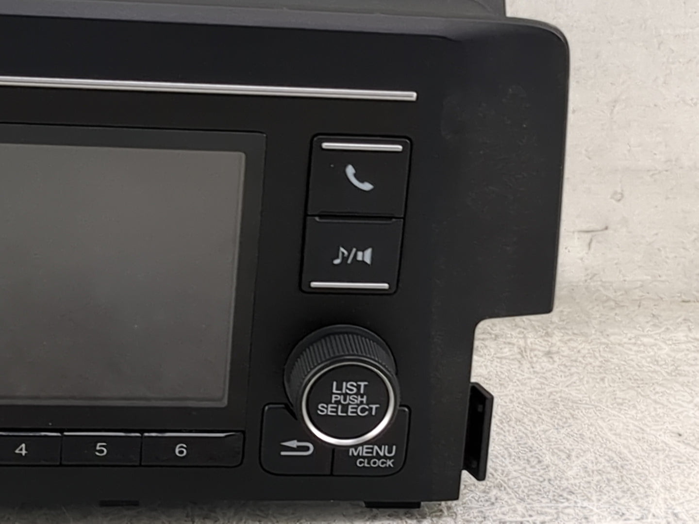 2016-2017 Honda Civic Radio AM FM Cd Player Receiver Replacement P/N:39100-TBA-A11 CV-VH55E1GX Fits Fits 2016 2017 OEM Used 