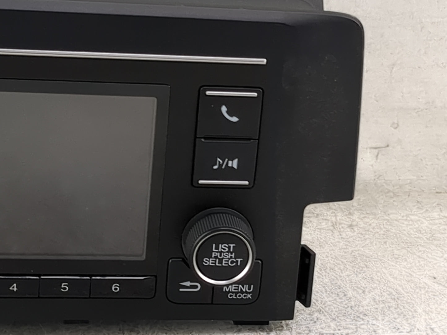 2016-2017 Honda Civic Radio AM FM Cd Player Receiver Replacement P/N:39100-TBA-A11 CV-VH55E1GX Fits Fits 2016 2017 OEM Used 