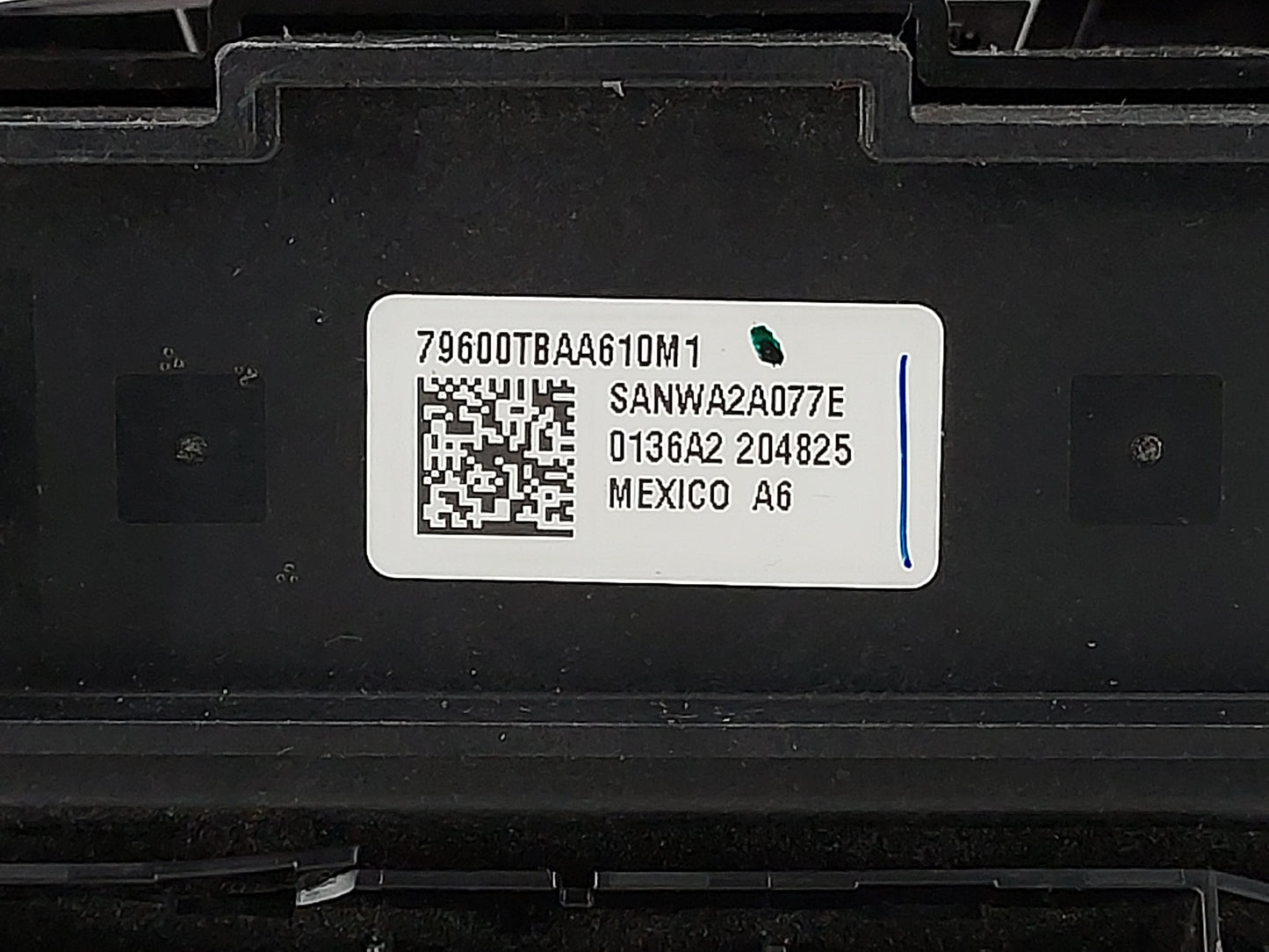 2016-2021 Honda Civic Climate Control Module Temperature AC/Heater Replacement P/N:79600TBAA610M1 SANWA2A077E Fits OEM Used 