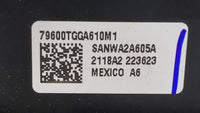 2016-2018 Honda Civic Climate Control Module Temperature AC/Heater Replacement P/N:79600TGGA610M1 79600-TBA-C410-M1 Fits OEM