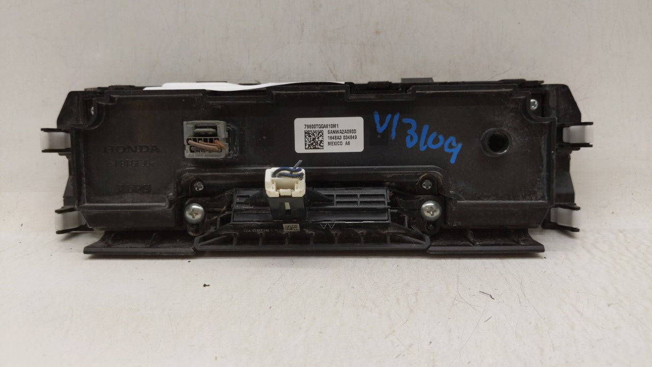 2016-2018 Honda Civic Climate Control Module Temperature AC/Heater Replacement P/N:79600TGGA610M1 79600-TBA-C410-M1 Fits OEM