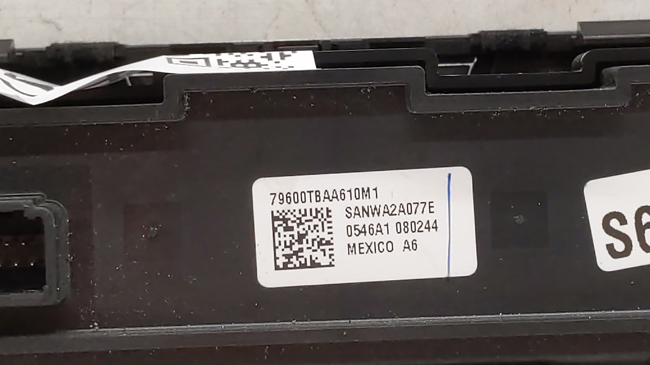 2016-2018 Honda Civic Climate Control Module Temperature AC/Heater Replacement P/N:79600TGGA610M1 79600-TBA-C410-M1 Fits OEM