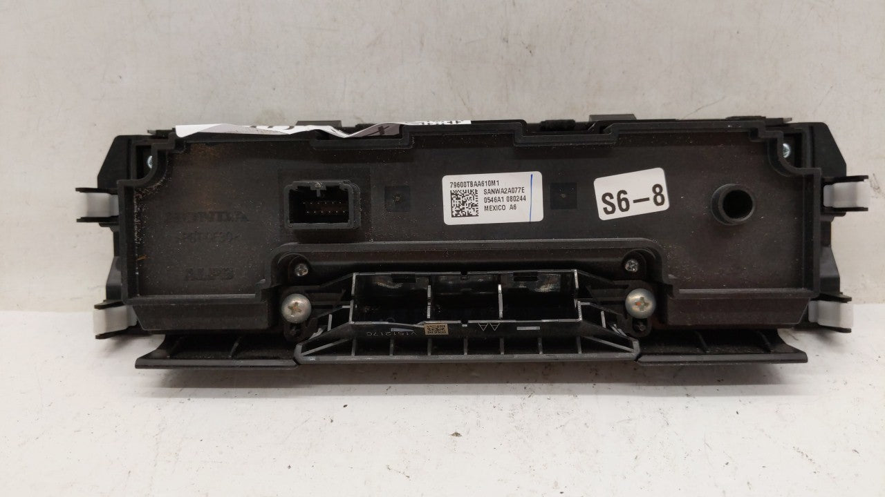 2016-2018 Honda Civic Climate Control Module Temperature AC/Heater Replacement P/N:79600TGGA610M1 79600-TBA-C410-M1 Fits OEM