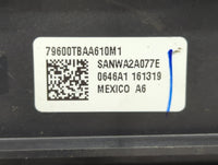 2016-2018 Honda Civic Climate Control Module Temperature AC/Heater Replacement P/N:79600-TBA-C410-M1 79600-TBA-A611-M1 Fits 