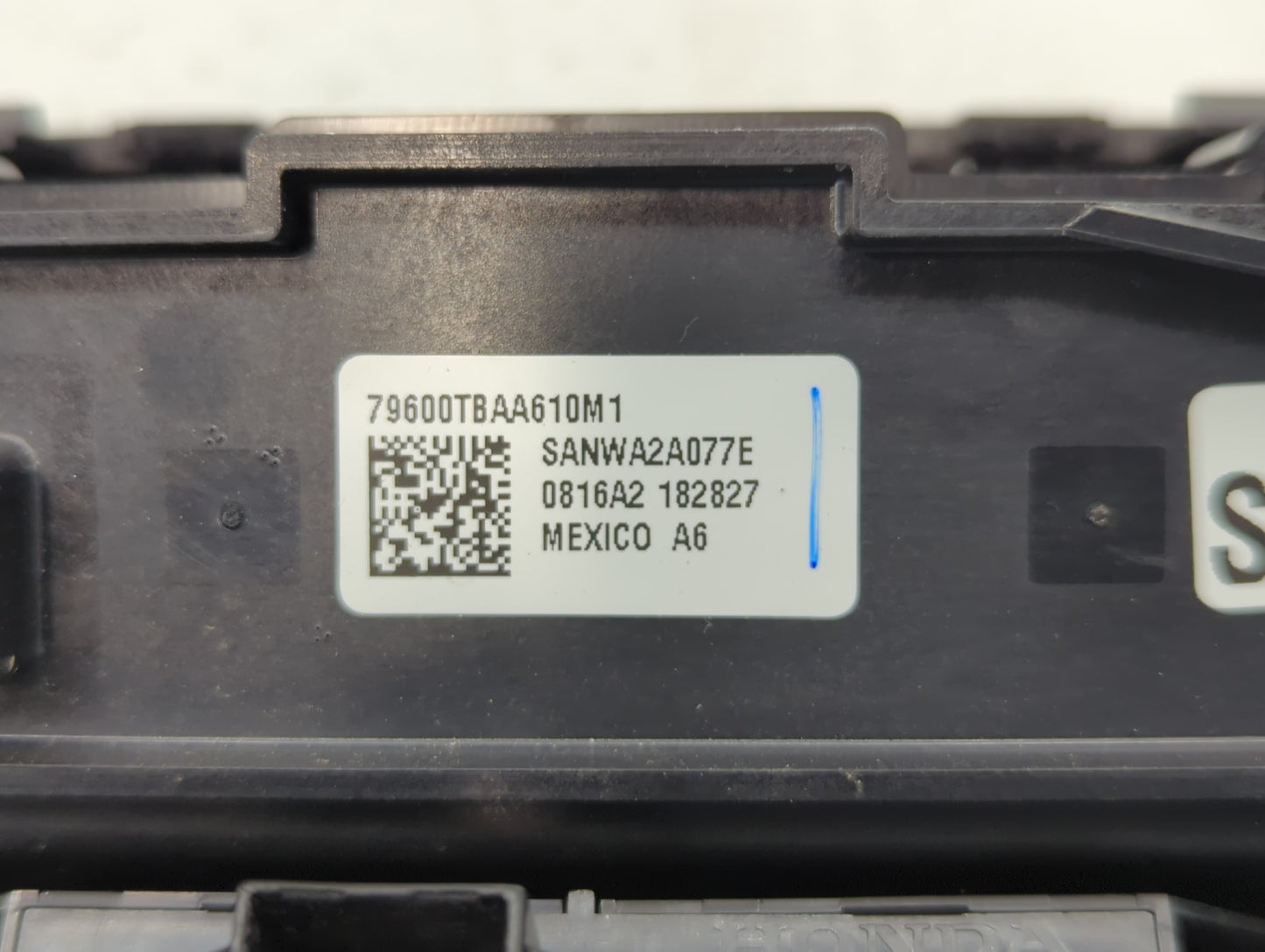 2016-2018 Honda Civic Climate Control Module Temperature AC/Heater Replacement P/N:79600-TBA-C410-M1 79600-TBA-A611-M1 Fits 