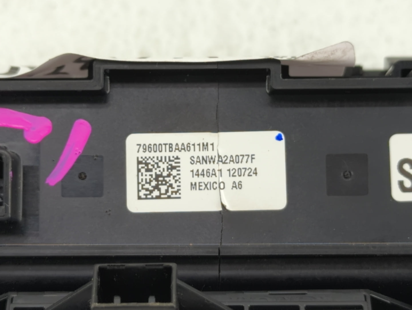 2016-2018 Honda Civic Climate Control Module Temperature AC/Heater Replacement P/N:79600TBAA611M1 Fits Fits 2016 2017 2018 O