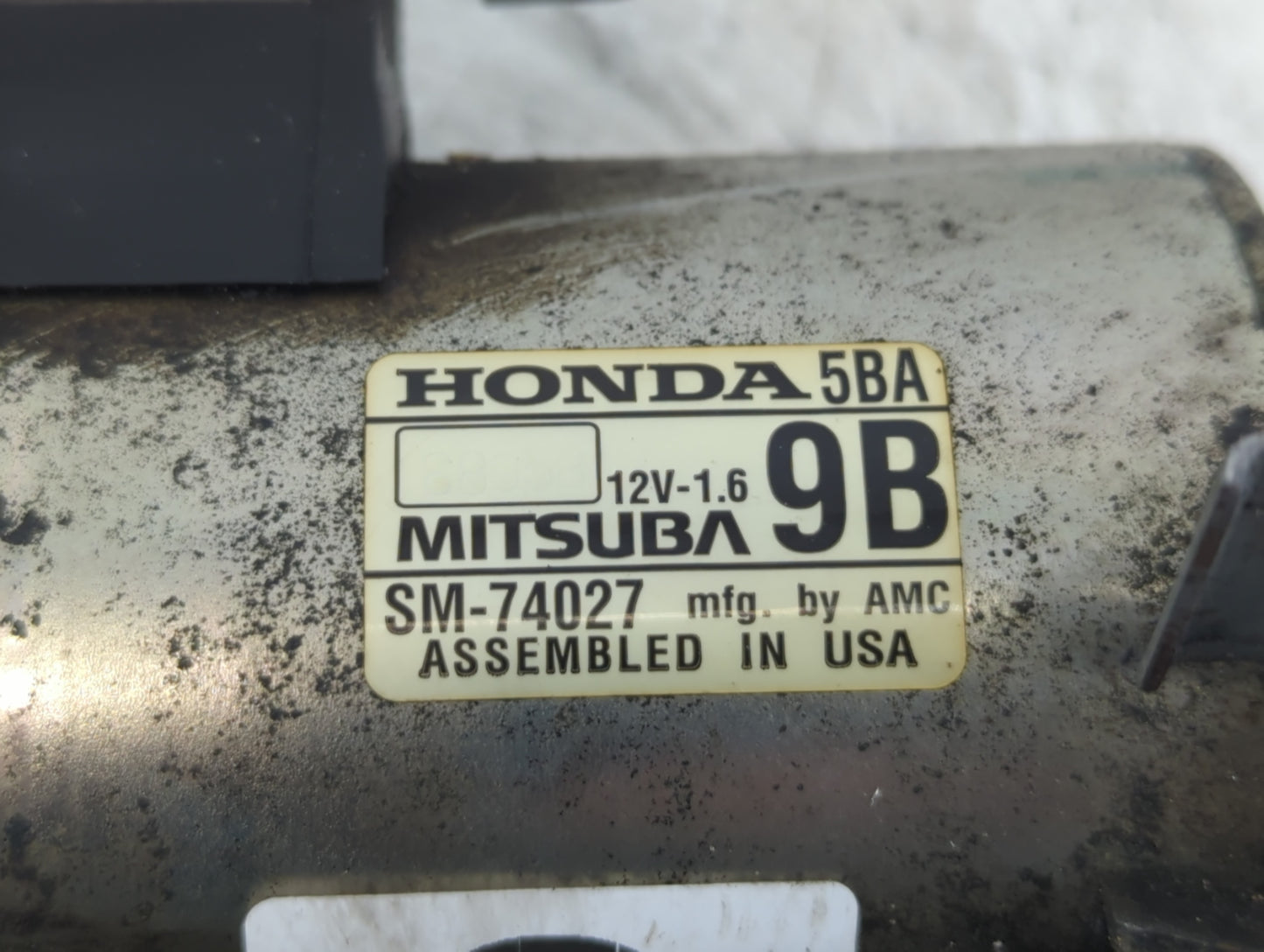 2016-2021 Honda Civic Car Starter Motor Solenoid OEM P/N:SM-74027 Fits Fits 2016 2017 2018 2019 2020 2021 OEM Used Auto Part