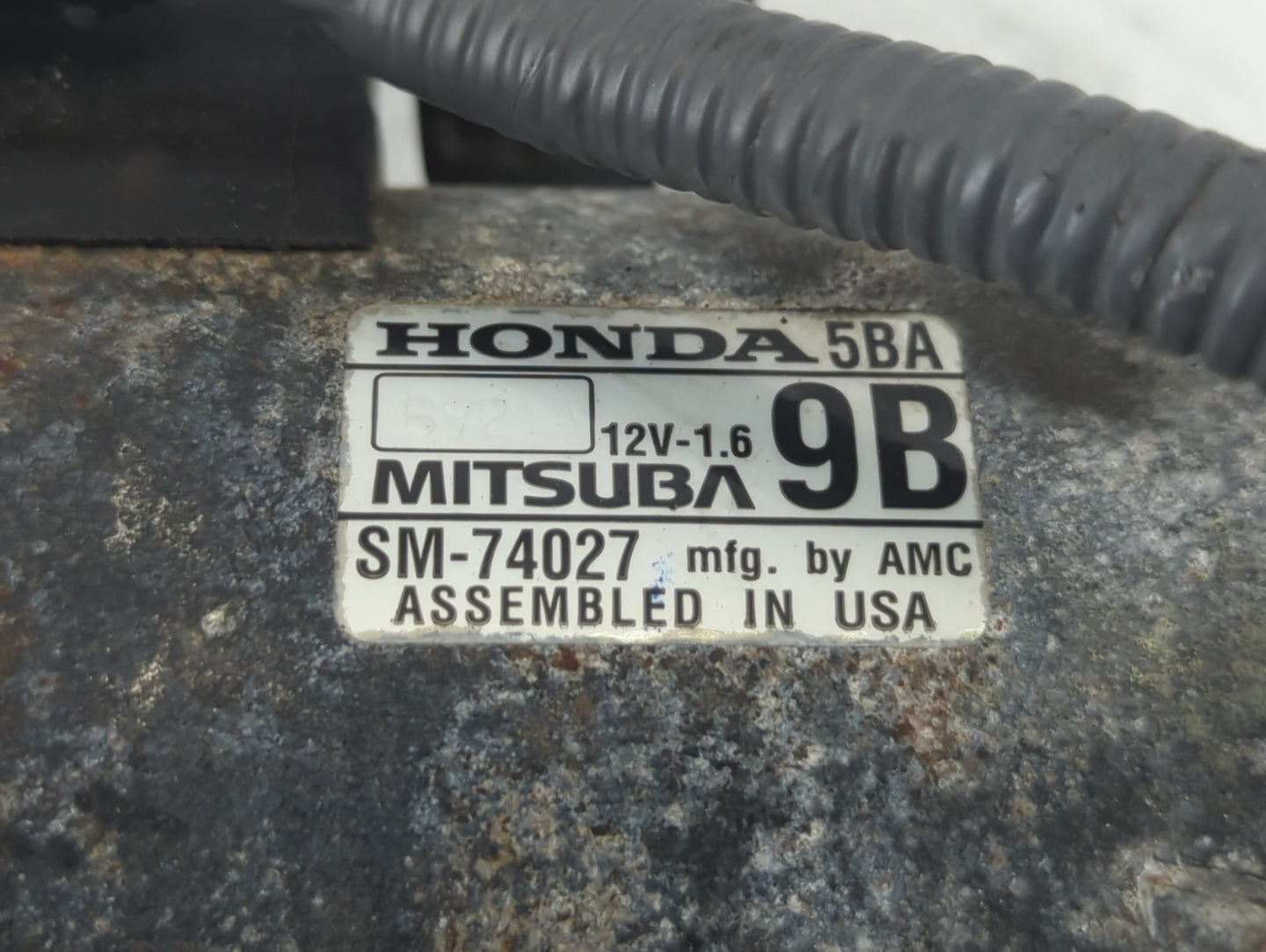 2016-2021 Honda Civic Car Starter Motor Solenoid OEM P/N:SM-74027 Fits Fits 2016 2017 2018 2019 2020 2021 OEM Used Auto Part