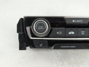 2016-2018 Honda Civic Climate Control Module Temperature AC/Heater Replacement P/N:0387A2 210012 79600TBAA611M1 Fits OEM Used Auto Parts