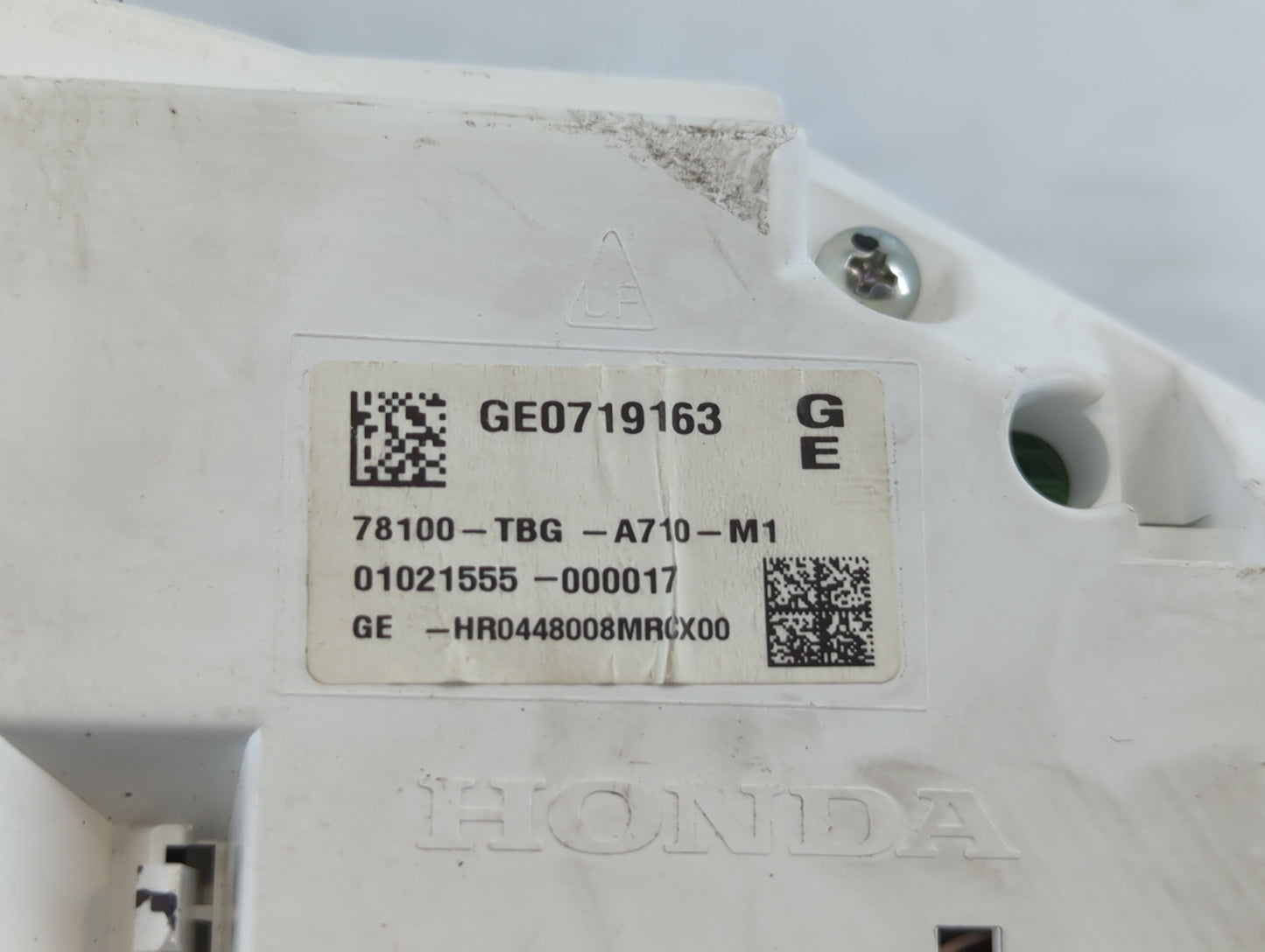 2016 Honda Civic Instrument Cluster Speedometer Gauges P/N:GE0719163 78100-TBG-A710-M1 Fits OEM Used Auto Parts - Oemusedaut