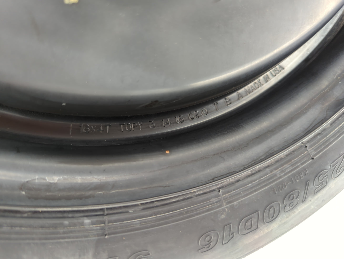 2016-2021 Honda Civic Spare Donut Tire Wheel Rim Oem 752193 - Oemusedautoparts1.com