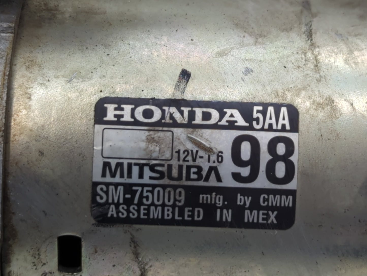 2016-2017 Honda Civic Car Starter Motor Solenoid OEM P/N:SM-75009 Fits Fits 2016 2017 2020 OEM Used Auto Parts - Oemusedauto