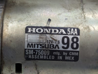 2016-2017 Honda Civic Car Starter Motor Solenoid OEM P/N:SM-75009 Fits Fits 2016 2017 2020 OEM Used Auto Parts - Oemusedauto