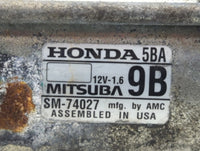 2016-2021 Honda Civic Car Starter Motor Solenoid OEM P/N:SM-74027 Fits Fits 2016 2017 2018 2019 2020 2021 OEM Used Auto Part