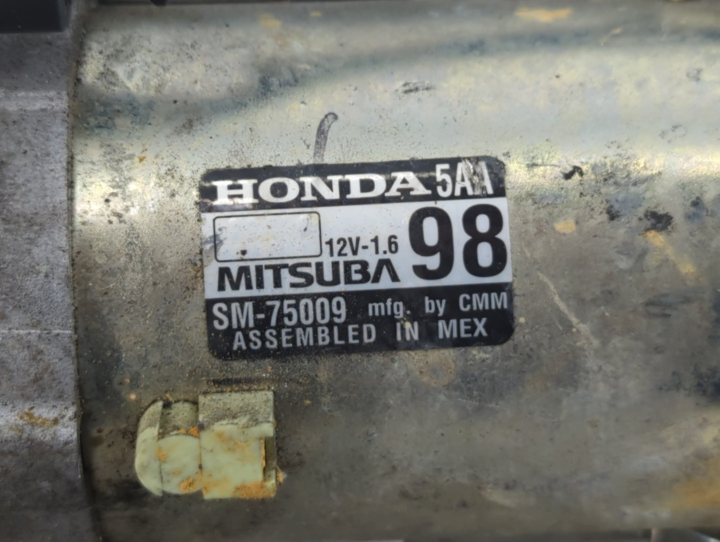 2016-2017 Honda Civic Car Starter Motor Solenoid OEM P/N:SM-75009 Fits Fits 2016 2017 2020 OEM Used Auto Parts - Oemusedauto