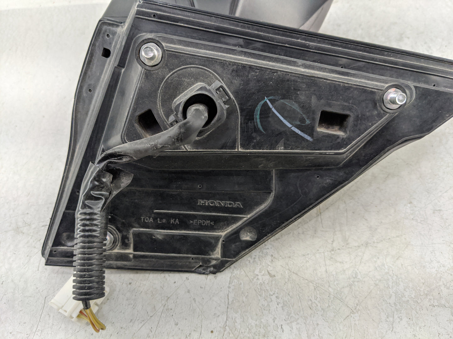 2015-2016 Honda Cr-v Driver Left Side View Manual Door Mirror Dark Grey - Oemusedautoparts1.com