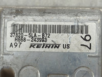 2016 Honda Cr-V PCM Engine Control Computer ECU ECM PCU OEM P/N:37820-5LA-B72 H668-243993 Fits OEM Used Auto Parts - Oemused