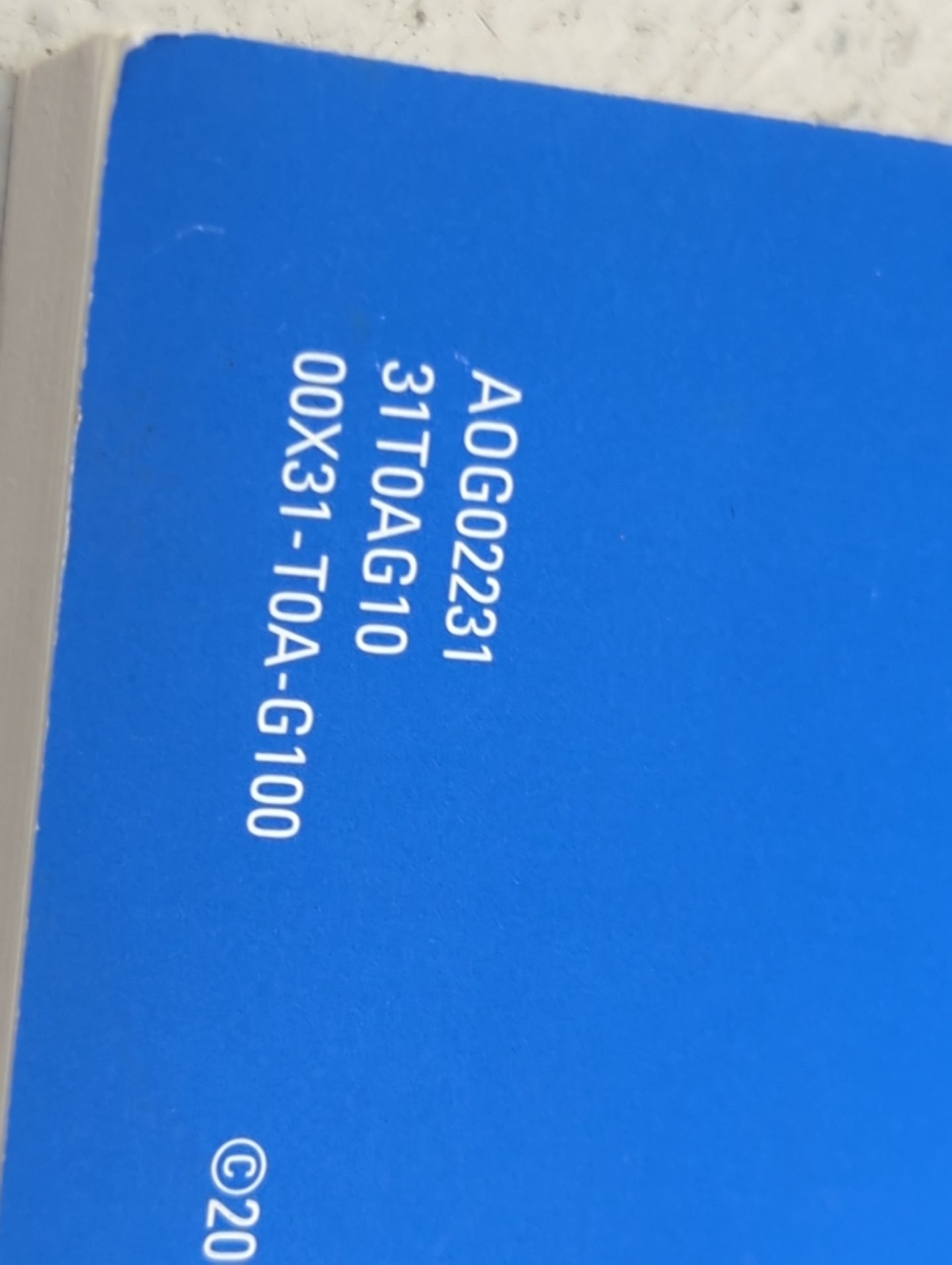 2016 Honda Cr-V Owners Manual Book Guide P/N:A0G02231 31T0AG10, 00X31-T0A-G100, 00X31-T0A-E110 OEM Used Auto Parts - Oemused