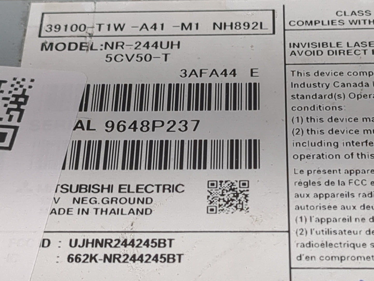 2015-2016 Honda Cr-v Information Display Screen 1471309 - Oemusedautoparts1.com