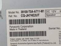 2016 Honda Cr-V Radio AM FM Cd Player Receiver Replacement P/N:39100-T0A-A711-M1 Fits OEM Used Auto Parts - Oemusedautoparts