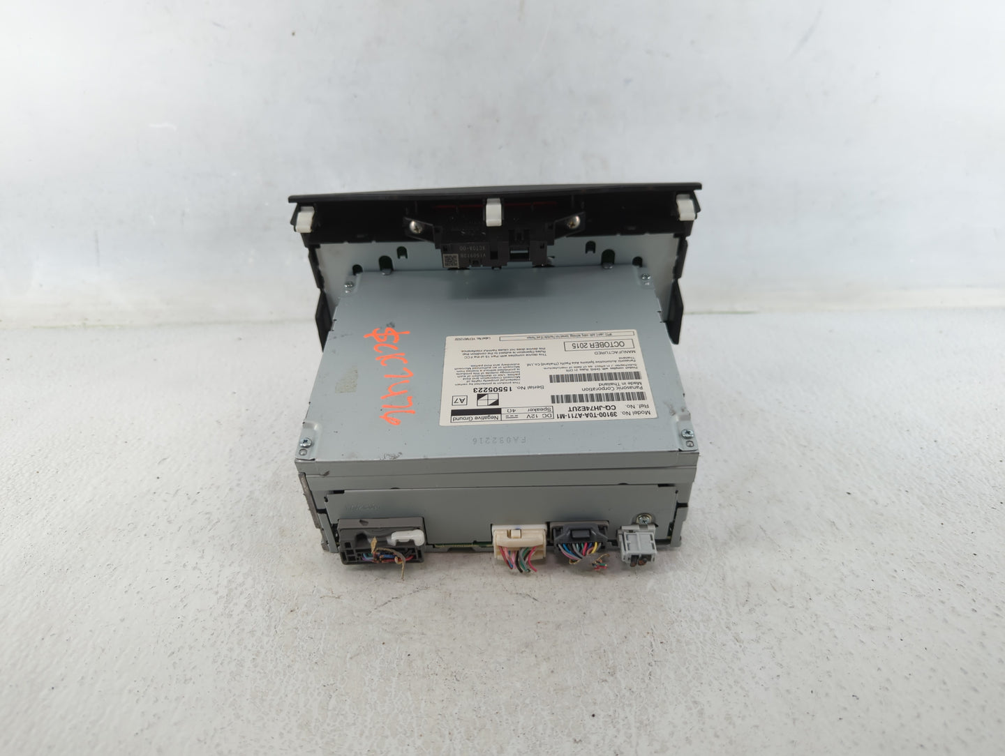 2016 Honda Cr-V Radio AM FM Cd Player Receiver Replacement P/N:39100-T0A-A711-M1 Fits OEM Used Auto Parts - Oemusedautoparts
