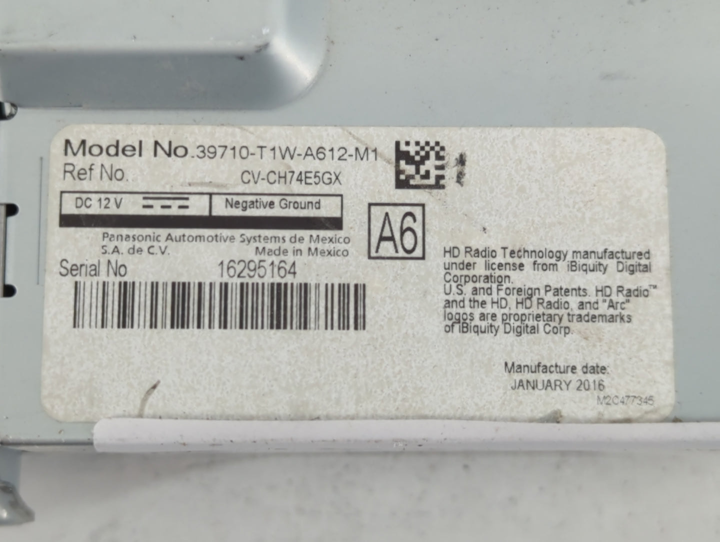 2015-2016 Honda Cr-v Information Display Screen - Oemusedautoparts1.com