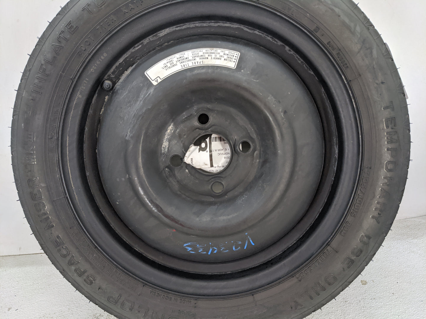 2012-2020 Honda Fit Spare Donut Tire Wheel Rim Oem - Oemusedautoparts1.com