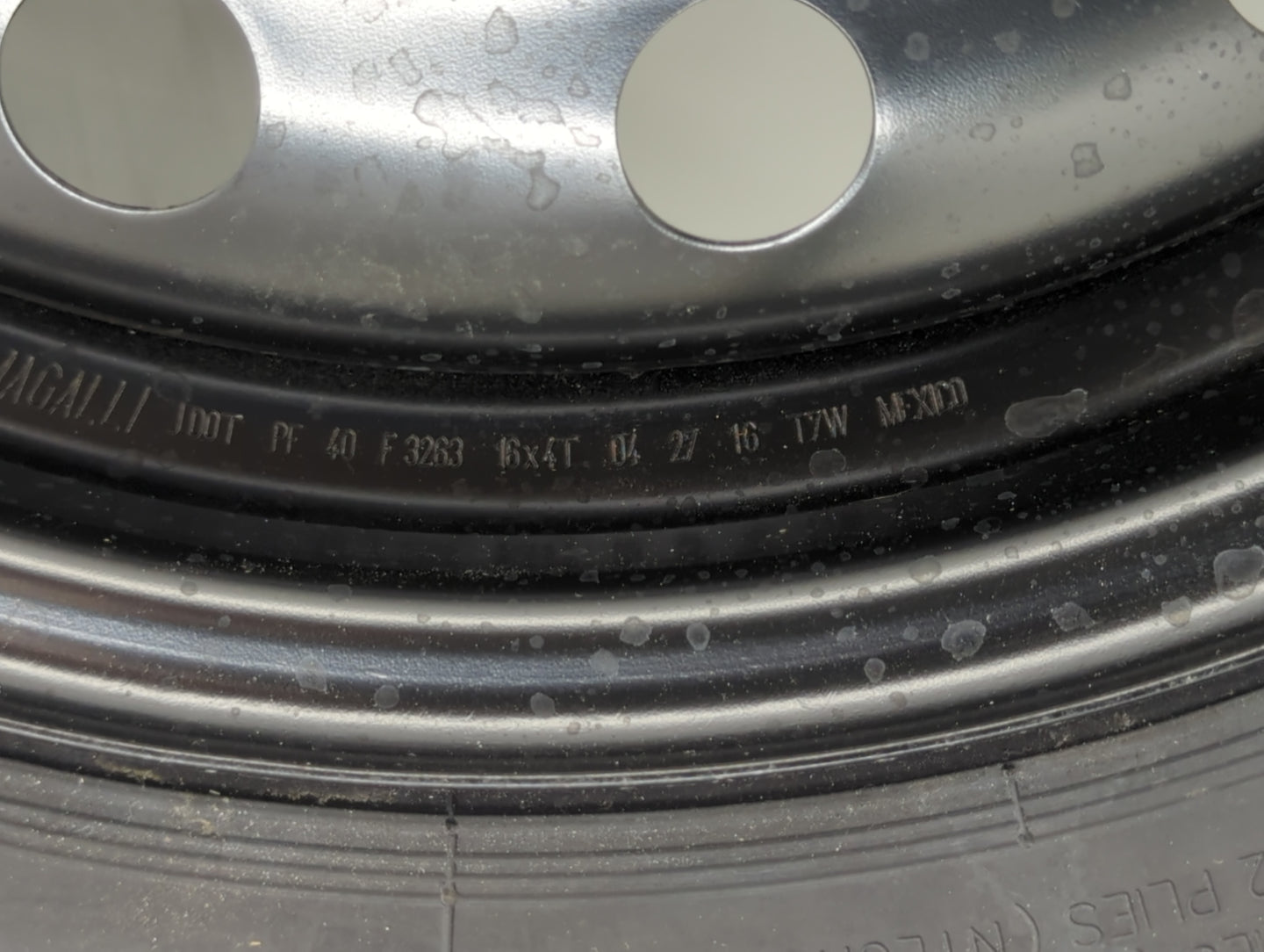 2016-2022 Honda Hr-v Spare Donut Tire Wheel Rim Oem - Oemusedautoparts1.com