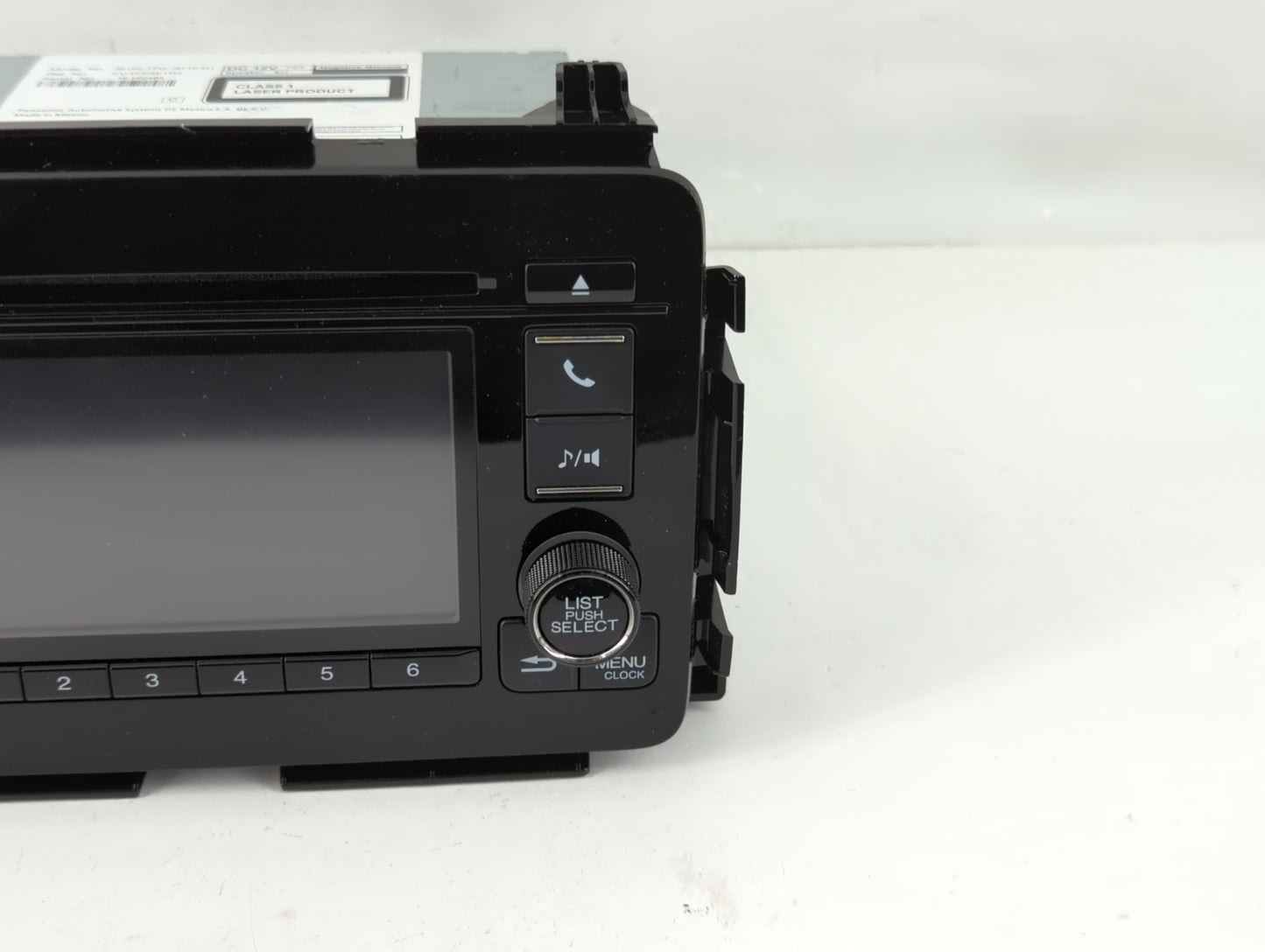 2016 Honda Hr-V Radio AM FM Cd Player Receiver Replacement P/N:39100-T7W-A710-M1 Fits OEM Used Auto Parts - Oemusedautoparts