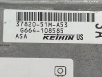 2016 Honda Hr-V PCM Engine Control Computer ECU ECM PCU OEM P/N:37820-51M-A53 Fits OEM Used Auto Parts - Oemusedautoparts1.c