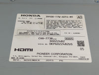 2016 Honda Hr-V Radio AM FM Cd Player Receiver Replacement P/N:39100-T7W-A014-M1 Fits OEM Used Auto Parts - Oemusedautoparts