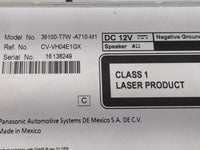 2016 Honda Hr-V Radio AM FM Cd Player Receiver Replacement P/N:39100-T7W-A710-M1 Fits OEM Used Auto Parts - Oemusedautoparts