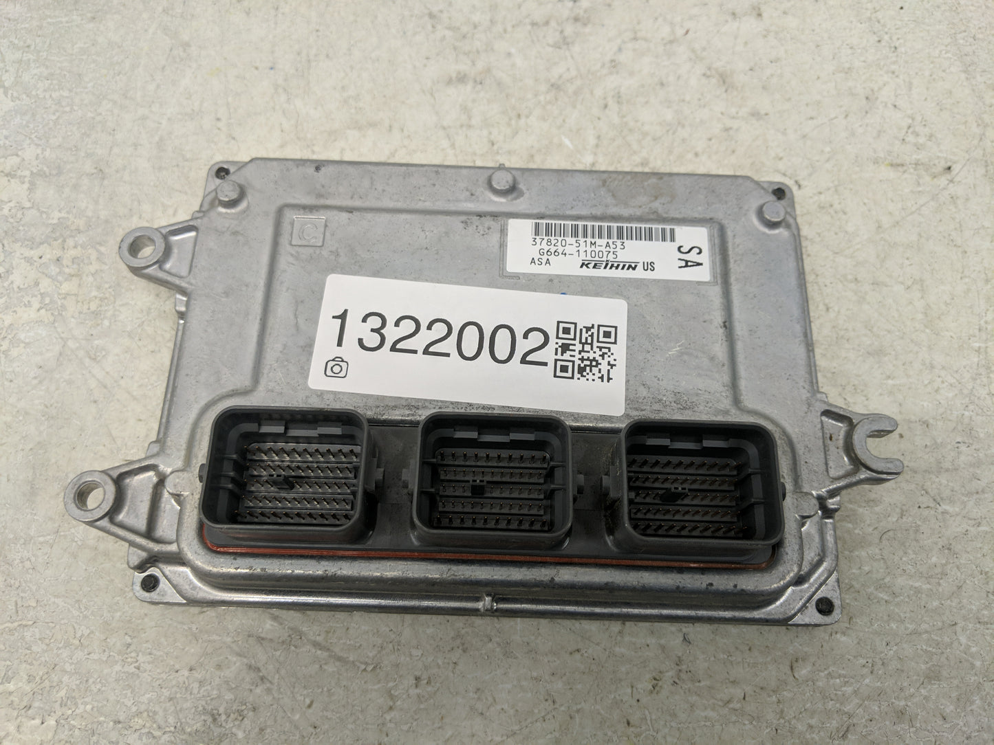 2016 Honda Hr-V PCM Engine Control Computer ECU ECM PCU OEM P/N:37820-51M-A53 Fits OEM Used Auto Parts - Oemusedautoparts1.c