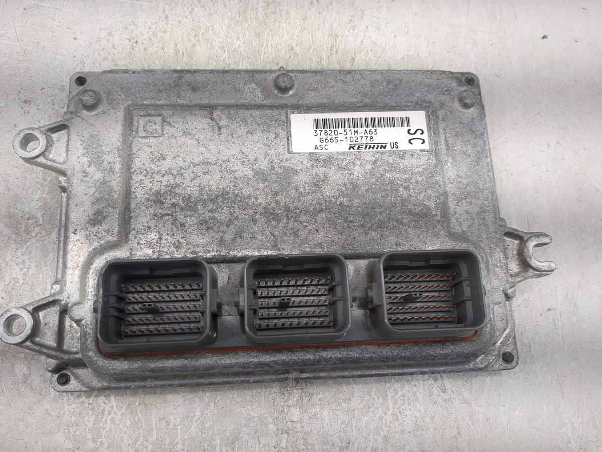 2016 Honda Hr-V PCM Engine Control Computer ECU ECM PCU OEM P/N:37820-51m-a63 OEM Used Auto Parts - Oemusedautoparts1.com