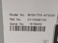2016 Honda Hr-V Radio AM FM Cd Player Receiver Replacement P/N:39100-T7W-A710-M1 Fits OEM Used Auto Parts - Oemusedautoparts